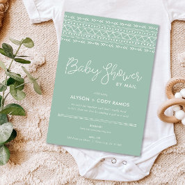 Convites Chá de fraldas do Modern Boho por Email