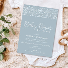 Convites Chá de fraldas do Modern Boho por Email