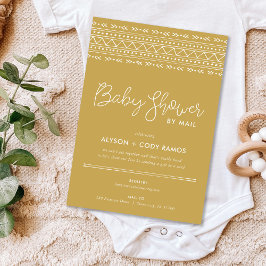Convites Chá de fraldas do Modern Boho por Email
