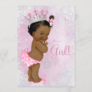 Convites Chá de fraldas do país das maravilhas do inverno