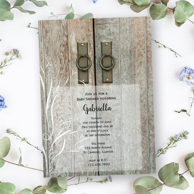 Convites Chá de fraldas do País das Portas do Barão Duplo (Criador carregado)