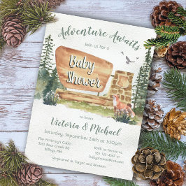 Convites Chá de fraldas do Parque Nacional da Floresta de A