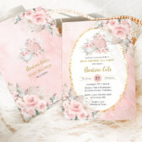 Chá de fraldas do Partido Chic Blush Floral Pampas