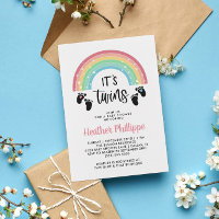 Chá de fraldas do Rainbow Boy & Girl Twins