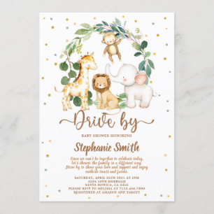 Convites Chá de fraldas Do Safari Jungle Boy