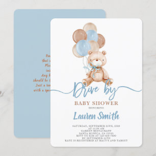 Convites Chá de fraldas do urso