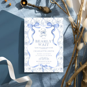 Convites Chá de fraldas do Urso de Teddy Toile