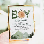 Convites Chá de fraldas do Woodland Boy<br><div class="desc">Floresta aquática é um convite para o chá de fraldas. Personalizável!</div>