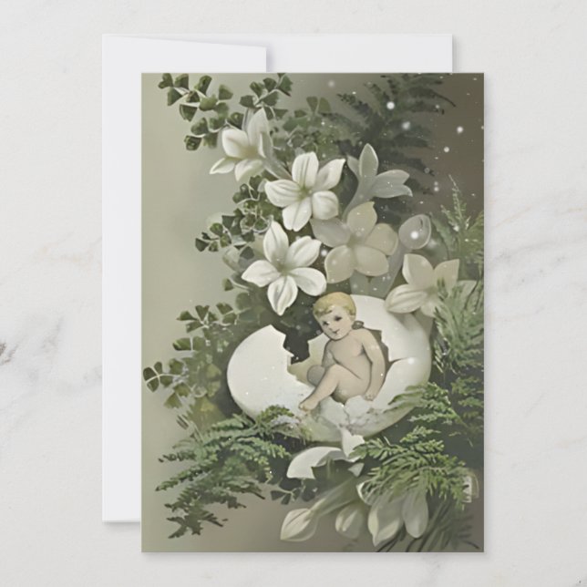 Convites Chá de fraldas doce (Frente)