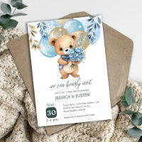 Chá de fraldas dos Balões do Urso de Teddy