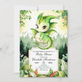 Convites Chá de fraldas Dragon