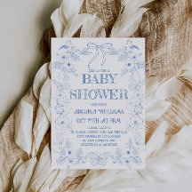 Chá de fraldas Dusty Blue Boy