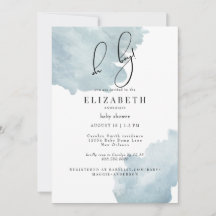 Chá de fraldas Dusty Blue Oh Boy