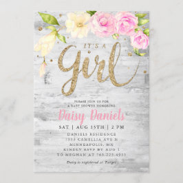 Convites Chá de fraldas | É uma garota