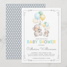 Chá de fraldas Elefante Moderno Menino da Selva Mi