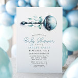 Convites Chá de fraldas Elegante Blue Baby Rattle<br><div class="desc">Convide convidados para comemorar a chegada de um bebê com este Elegante Convite de Chá de fraldas Blue Baby Rattle Boy. Apresentando um chocalho clássico, ao estilo vintage, com detalhes do ornamentado em um esquema de cores azuis calmantes, este convite expele sofisticação e charme. Perfeito para um chá de fraldas...</div>