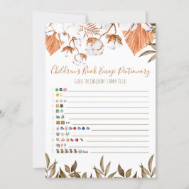 Convites Chá de fraldas Emoji do Livro Infantil de Algodão 