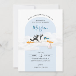 Convites Chá de fraldas Especial de Entrega de Bebê