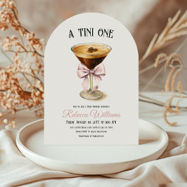 Convites Chá de fraldas Espresso Martini Do Café Tini Um Ar