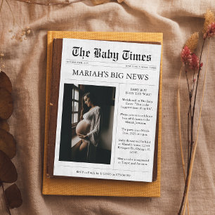 Convites Chá de fraldas estético de fotos exclusivo do jorn