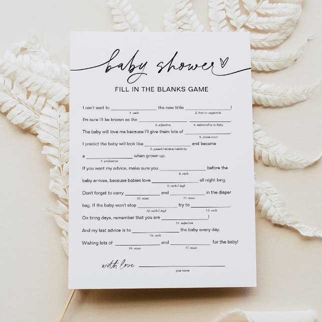 Convites CHÁ DE FRALDAS EVERLEIGH Libs, Preencha o Jogo do  (Criador carregado)