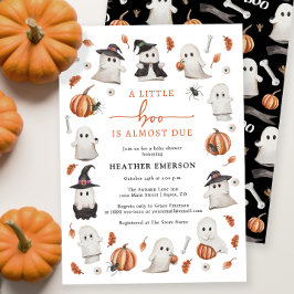 Convites Chá de fraldas fantasma