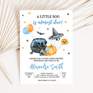 Convites Chá de fraldas Fantasma do Boy Little Boo