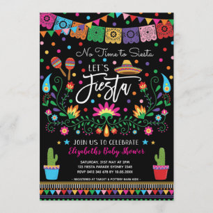 Convites Chá de fraldas Fiesta Cinco De Mayo