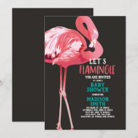 Chá de fraldas Flamingo Tropical de Vamos Flamingo