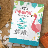 Chá de fraldas Flamingo Tropical de Vamos Flamingo
