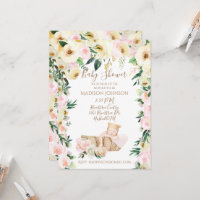 Chá de fraldas Floral Cama de Bebê