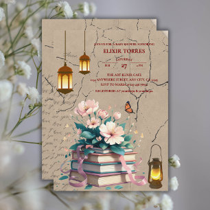Convites Chá de fraldas Floral do Vintage Storybook