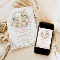 Chá de fraldas Floral Eucalyptus bonito Cony Pink