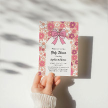 Chá de fraldas Floral Rosa - Chá de fraldas Rapari