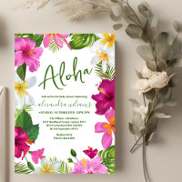 Chá de fraldas floral tropical Boho