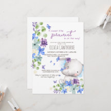 Chá de fraldas Flores de elefante cútis Sexo neutr