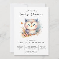 Chá de fraldas Forest Printable Owl