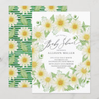Chá de fraldas Fresco de Daisy Floral