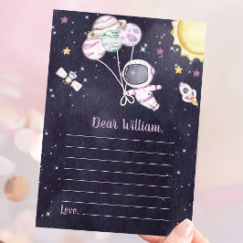 Convites Chá de fraldas Galáxia do Espaço Exterior