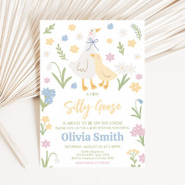 Convites Chá de fraldas Ganso do Bobo Pastel