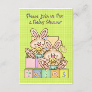 Convites Chá de fraldas Gêmeos - Placa De Chá de fraldas Pa