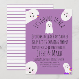 Convites Chá de fraldas Ghoul Fantasma Moderno