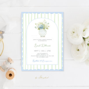 Convites Chá de fraldas Ginger Jar do Grande Milênio