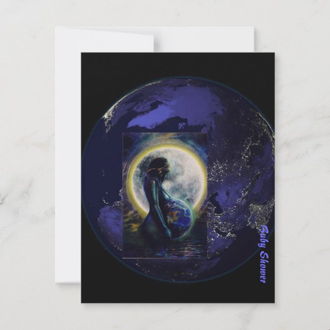 Convites Chá de fraldas Gótico (Frente)