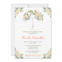 Chá de fraldas Guarda-chuvas Floral