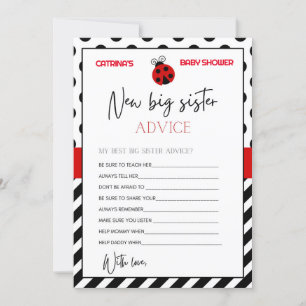 Convites Chá de fraldas Ladybug - Nome editável, 5x7