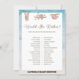 Convites Chá de fraldas Leve - Nome Editável, 5x7