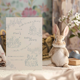Convites Chá de fraldas-mãe de Peter Rabbit
