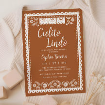 Chá de fraldas mexicano Cielito Lindo Talavera