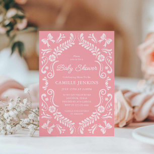 Convites Chá de fraldas mexicano Fiesta Girl